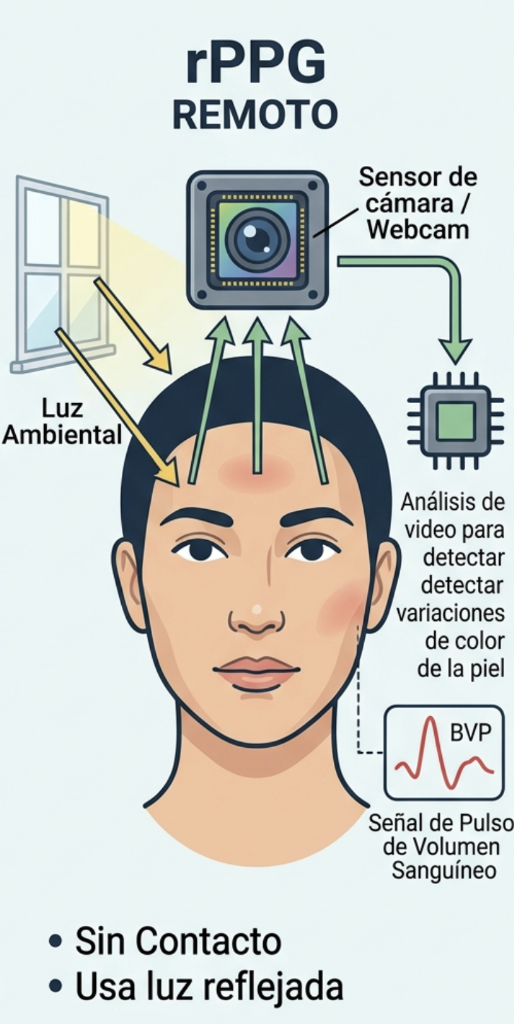 rPPG Remoto: Telemetría de Signos Vitales por Cámara Web sin Contacto Físico